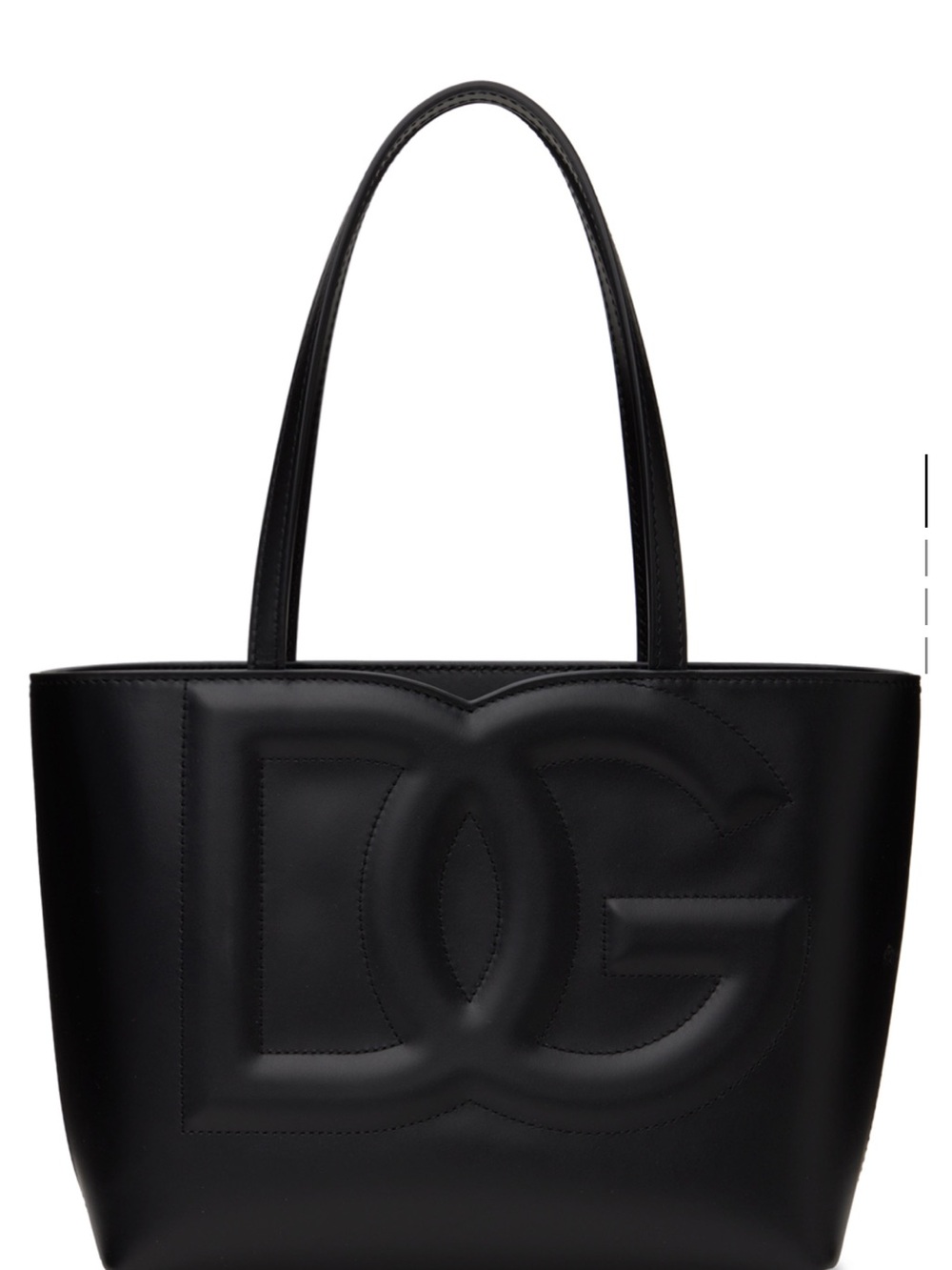 Dolce & Gabbana Matte Black Embossed DG Tote